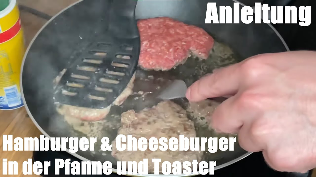 Saftige Hamburger & Cheeseburger selber machen in der Pfanne und auf ... Saftige Hamburger & Cheeseburger selber machen in der Pfanne und auf ...