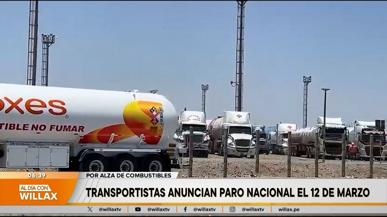 Al Día con Willax - MAR 10 - 2/5 - TRANSPORTISTAS ANUNCIAN PARO NACIONAL EL 12 DE MARZO | Willax