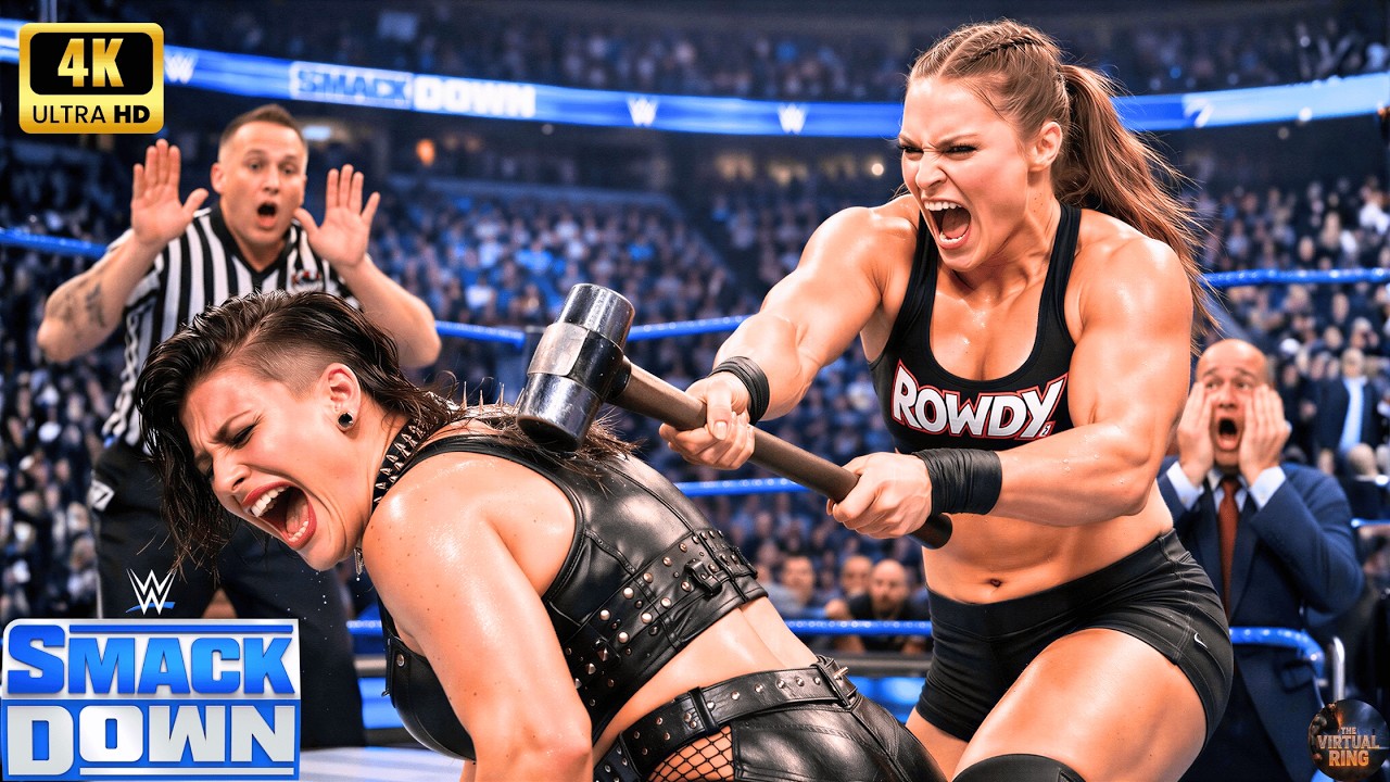 Ронда Роузи против Рии Рипли – Кошмар на SmackDown 🏟️ #rondarousey #rhearipley