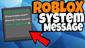 HOW To Make CHAT System Messages | ROBLOX Studio