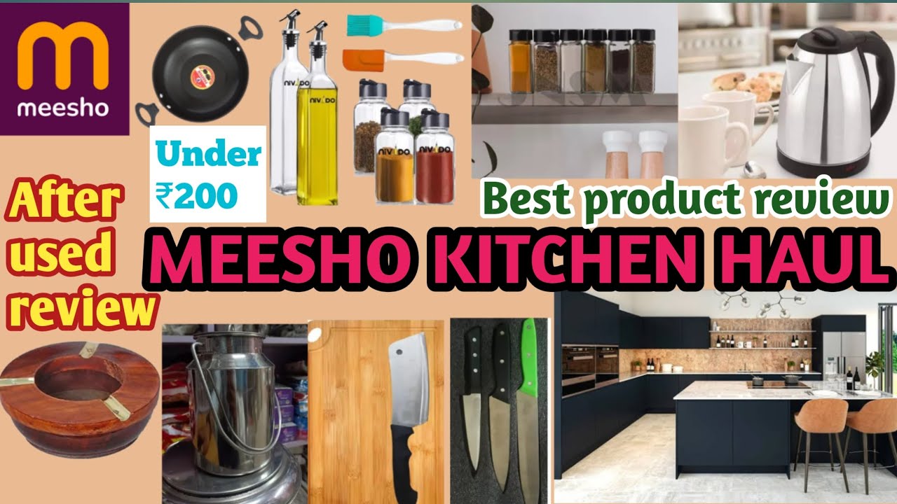 Meesho kitchen haul Meesho 20+ kitchen haul under 200 After used