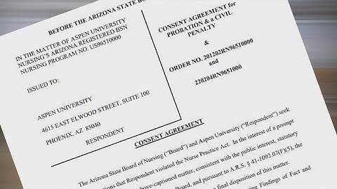 Aspen University reaches agreement with Arizona nursing board over performance issues