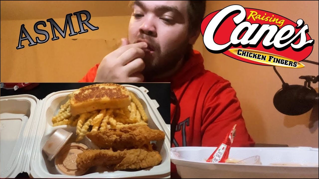 Eating Raising Canes ASMR Food VLog YouTube