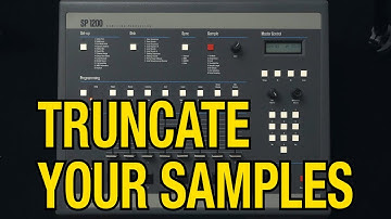 Trimming Samples on the Rossum or Emu SP1200 alternate method