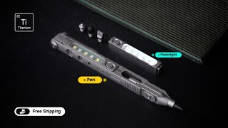 Switchx - The Transformable Titanium Flashlight Pen Youve Been Waiting For