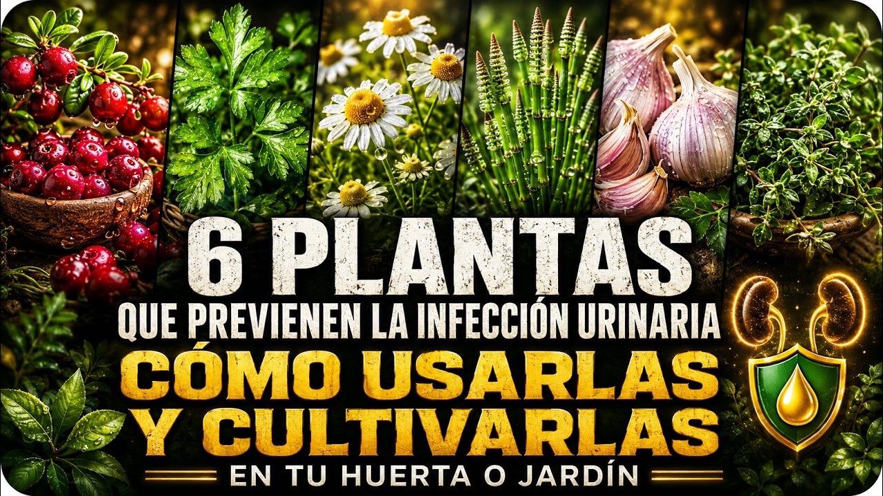 6 Plantas que previenen la INFECCIÓN URINARIA Como usarlas y cultivarlas en tu huerta o jardin