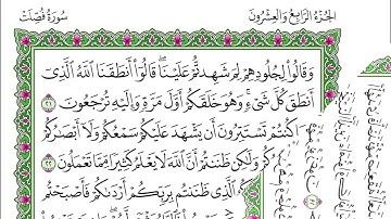 سورة فصلت - ياسر الدوسري - مكتوبة
