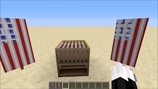 Minecraft - Banner Tutorial: American Flag (With Stars) (Survival Friendly)