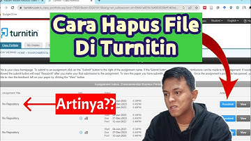 CARA HAPUS FILE YANG SUDAH DIUPLOAD PADA TURNITIN