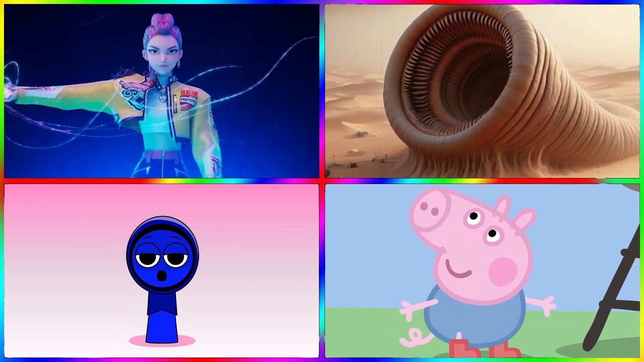 Kpop demon hunter  🆚 Erosion Worm  🆚 Incredibox SPRUNKI 🆚PEPPA PIG 🆚🎶 Tiles Hop EDM Rush