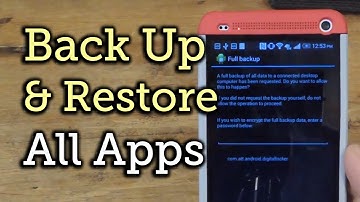 Back Up & Restore Apps & App Data on Your HTC One Using ADB [How-To]