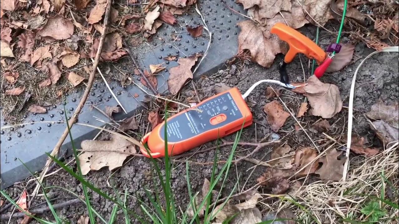 Hitta kabelbrott på avgränsningskabel till robotgräsklippare - YouTube