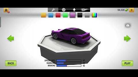 Traffic Racer L14 Car color unlocked-Purple Android Game , SpeedACC -57Handling-45Breaking-62