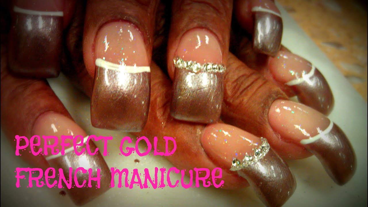 Gold French Manicure - wide 1