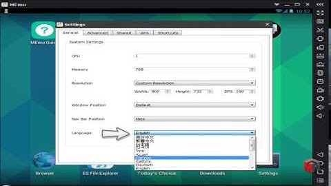 How to change Memu Emulator Language