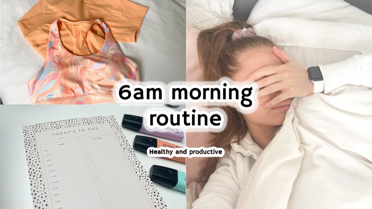 6AM productive Morning Routine - YouTube