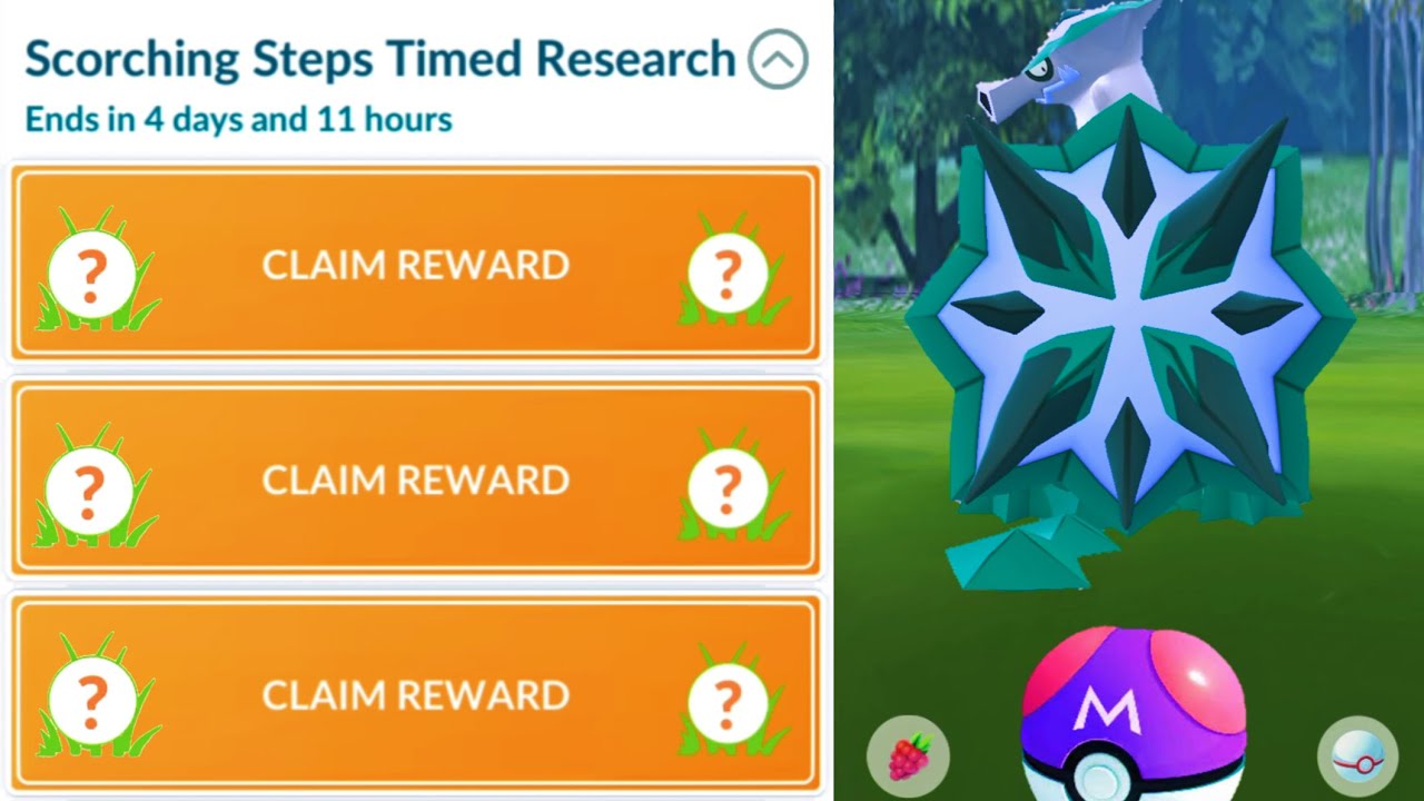 New "Scorching Steps" research || PokemonGo