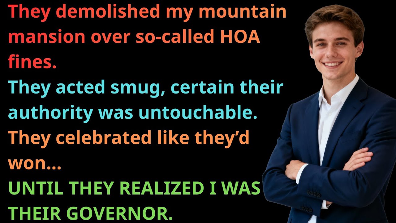 HOA Demolished My Mountain Mansion for 'Failing to Pay HOA Fines' — Too Bad I'm Their Governor!