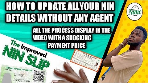 How to update your NIN details by your self without any agent date of birth,change of name all steps