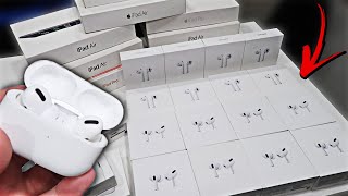 APPLE STORE CLEAN OUT!! FOUND AIR PODS PRO LOT!! DUMPSTER DIVING APPLE STORE!! *JACKPOT* OMG!!