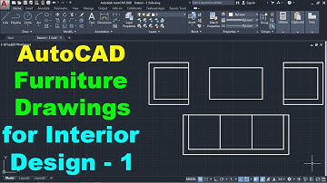 AutoCAD 2D Furniture Drawings for Interior Design - 1