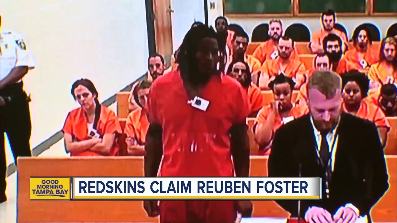 Redskins claim Reuben Foster after arrest in Tampa