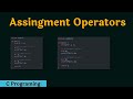 Assignment operators in c programming | types of assignment operators #cprogramming #coding