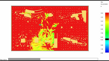 Carpark fire simulation- Visibility Slices, Fire Dynamics Simulator (FDS)