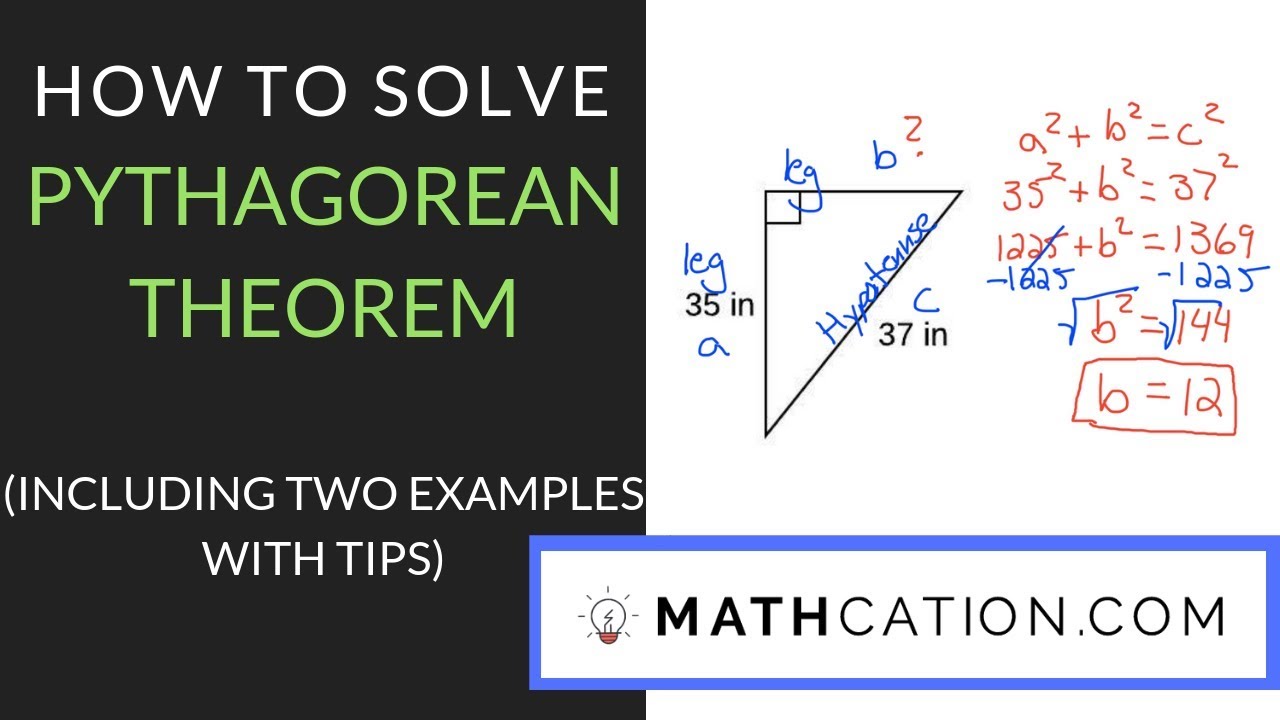 How to Solve Pythagorean Theorem Mathcation - YouTube.