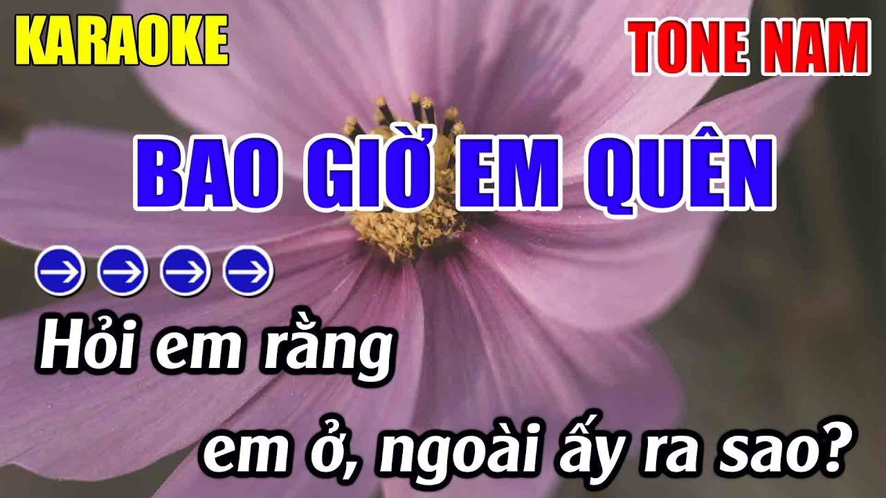 Bao Giờ Em Quên Karaoke Tone Nam Karaoke Lâm Nhạc Sống 2026 - Beat Mới