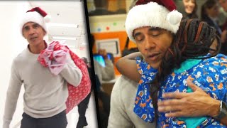 Girl Cries in Obama's Arms After He Surprises Kids