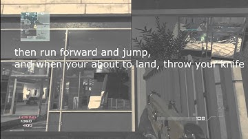 MW3 Killing Campers with an Across Map Throwing Knife Kill Tutorial Episode 5