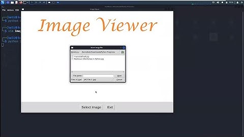 Image Viewer GUI App | Python Mini Project - Leisure Codes