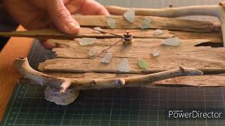 How driftwood wall clock was created