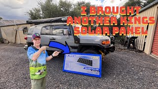 I put two kings solar panels on my 4wd