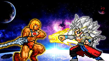 He Man V2 (New) VS Xeno Goku V3 (all form) in Jump Force Mugen