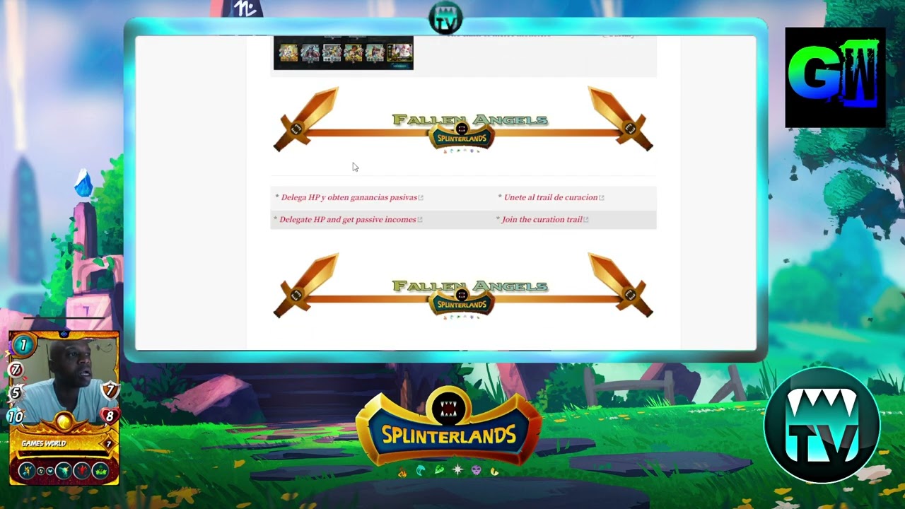 Splinterlands Tv Live Stream | Games World.