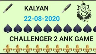 Kalyan 22/08/2020 single jodi trick don't miss | second toch line ( #johnnysattamatka ) 2020