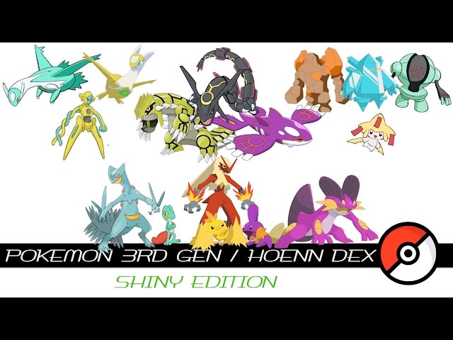 Pokemon 3rd Gen / Hoenn Dex (Shiny) 