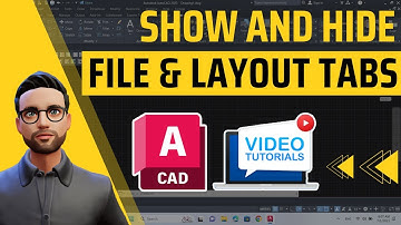 How to show and hide File tabs and layout tabs in AutoCAD