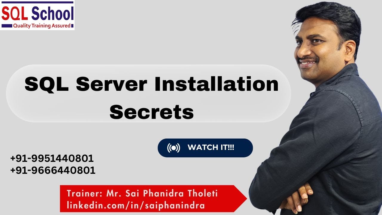 SQL Server Installation Secrets From SQL School I #sqlschool #sqlserver ...
