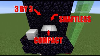 Minecraft 3 by 3 Shaftless elevator 1.15 + | full platform | compact and simple