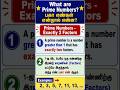 Prime Numbers | பகா எண்கள் | Easy Tricks & Interesting Facts | Maths Ulagam #shorts #primenumbers