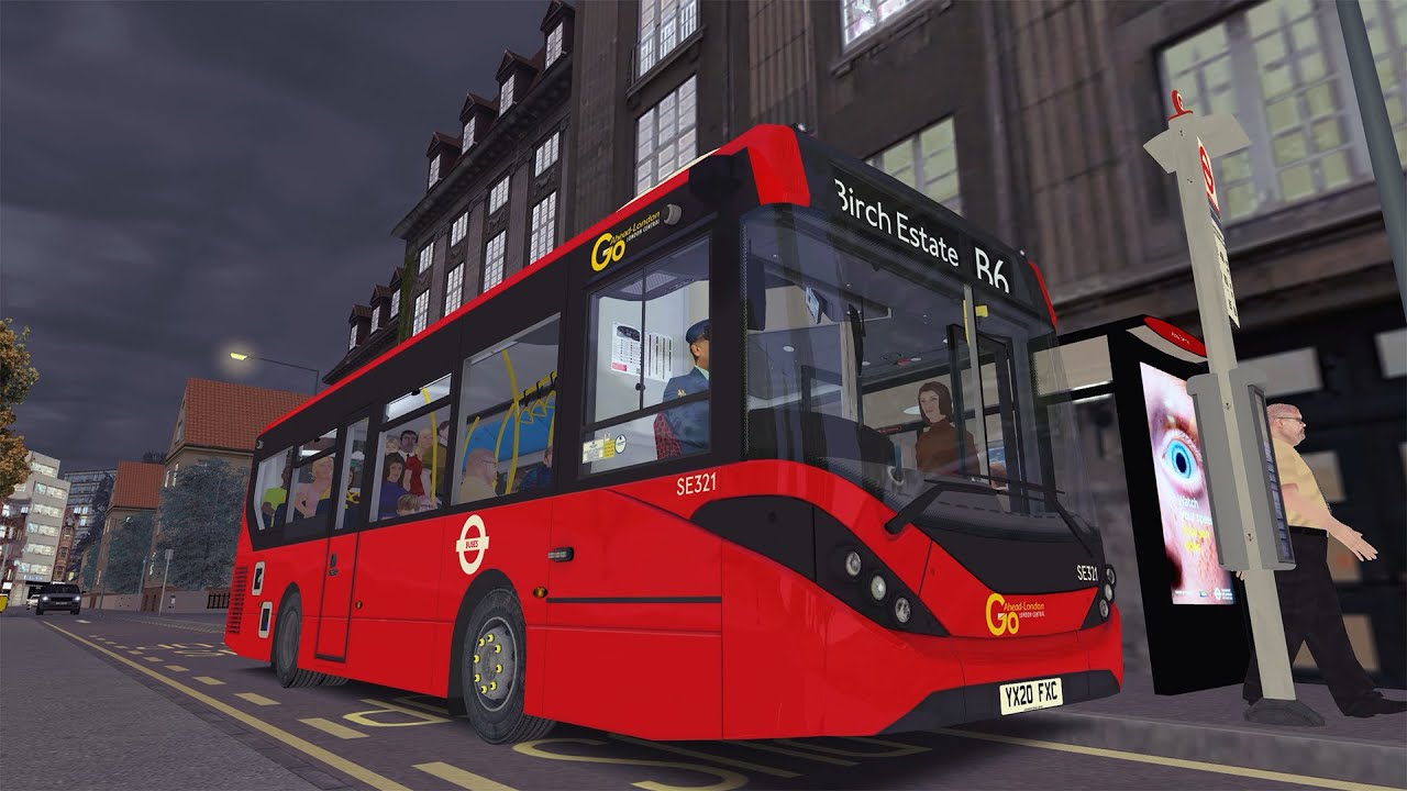 OMSI2 - Bowdenham V5 Rt. B6 to Birch Estate (with TfL style audio announcement)