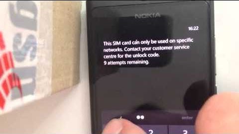 Nokia lumia 800 20 digit unlock code