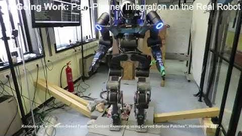Footstep Planning in Rough Terrain for Bipedal Robots using Curved Contact Patches