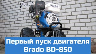 Первый старт двигателя мотоблока Brado BD-850