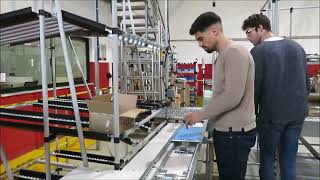 Lean Manufacturing  4Lean  Ergonomic Fixtures Workstation with an assembly line