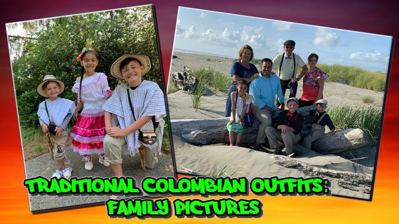 Traditional Colombian Outfits: Family Pictures 