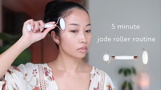 Quick 5 minute jade roller routine (follow along)